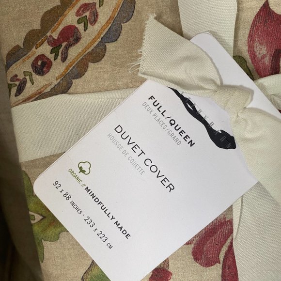 Pottery Barn Bedding Nwts Pottery Barn Ivana Organic Percale Duvet